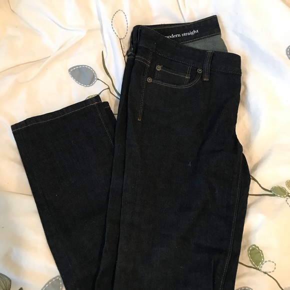 LOFT Denim - LOFT modern straight dark jeans